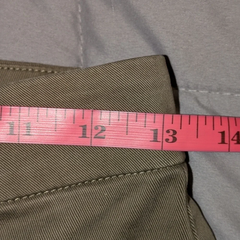 J.Crew Charley Kick Out Crop High Rise Wide Leg Pants Olive Green Size  26 NWOT